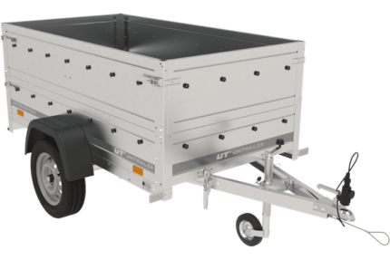 Remorque Garden Trailer 200 KIPP avec roue jockey et rehausses des ridelles