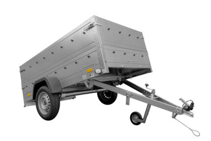 Remorque auto avec rehausses de ridelles et roue jockey Garden Trailer 230 KIPP 2,30 x 1,25 m Unitrailer