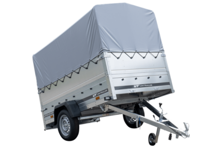 Remorque haute avec rehausses de ridelles et bâche haute - 2,30 x 1,25 m - Garden Trailer 230 KIPP