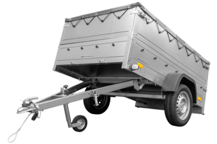 Remorque neuve 200x125 avec bâche plate, rehausses de ridelles et roue jockey - Garden Trailer 201 KIPP