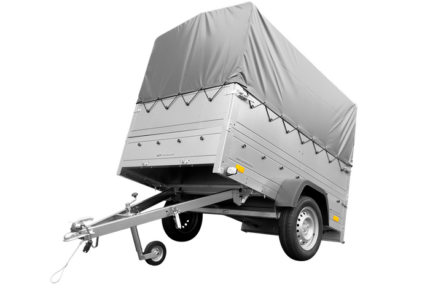 Remorque simple essieu 200x106 avec bâche haute, arceau, rehausses de ridelles et roue jockey - Garden Trailer 200 KIPP