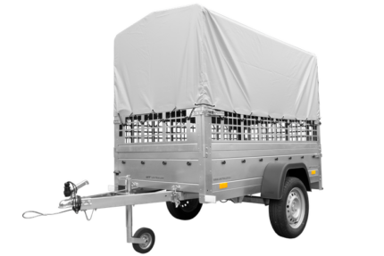 Remorque tôle Garden Trailer 200 KIPP 200x106 cm [avec rehausses grillagées, bâche haute et arceau]
